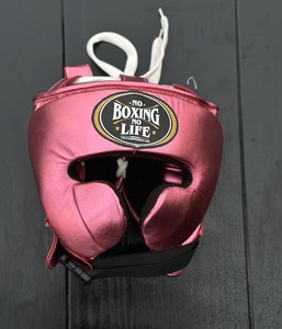 Protector de Cabeza de Boxeo de Cuero Vacuno Premium No Boxing No Life con Barra de Protección para las Mejillas para Entrenamiento y Sparring - Product Image 3