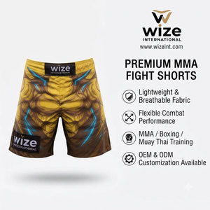 Custom Made Hot Selling MMA Fighting Rash Guard Full Printed Professional Training Fashion Wear For adults MMA Shorts - Product Image 6