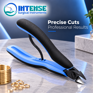 Alicates de Corte de Precisión Profesionales de Acero Inoxidable, Herramienta Ergonómica con Resorte para Cortar Alambres de Joyería - Product Image 2