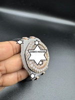 Montre Sport Mécanique de Luxe ZAWO Personnalisée Unisexe Vintage Hip Hop en Acier Inoxydable 20mm avec Diamant Moissanite Taillé Charm 41mm