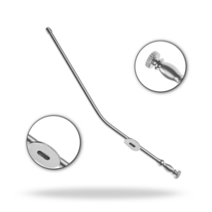 Tube d'aspiration atraumatique de 4,5 pouces pour instrument chirurgical neurochirurgical de la colonne vertébrale, pour aspiration contrôlée des fluides - Product Image 1