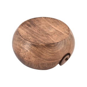 Handmade Simple Wooden Yarn <b>Bowl</b> <b>Knitting</b> Crochet Portable Eco-Friendly Durable <b>Knitting</b> <b>Bowl</b> Holder Yarn Accessories Supplies - Product Image 3
