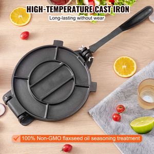 Pressa per Tortillas in Ghisa da 8 Pollici, Pretrattata, per 100 Tortillas, Roti e Patacones, 2-in-1 con Mattarello e Tavola per Impastare - Product Image 3
