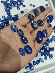Handmade Blue <b>Lapis</b> <b>Lazuli</b> Faceted Oval Gemstones Natural Loose Stones Jewelry Making Supplies Wholesale - Product Image 3
