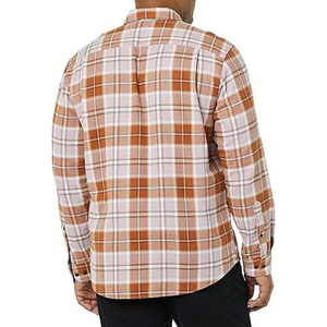 Chemises en flanelle pour hommes avec logo personnalisé OEM, manches longues, séchage rapide, prix de gros 2026 - Product Image 6