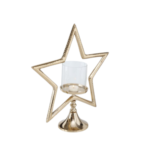 Nouvelle arrivée, porte-bougie décoratif en métal couleur or, candélabre fait main, style européen vintage, porte-bougie de Noël - Product Image 6