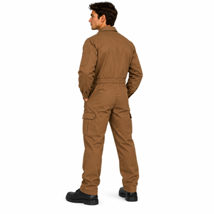 Combinaison de travail personnalisée pour homme, combinaison de sécurité industrielle, combinaison de protection, couleur unie, combinaison de travail personnalisée pour mécanicien - Product Image 4
