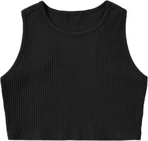 Top Corto Deportivo Personalizado al por Mayor para Mujer, Sin Mangas, para Gimnasio, Yoga, Ejercicio, Ropa Deportiva Elástica, Top Corto de Yoga al por Mayor - Product Image 1