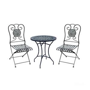High Quality Luxury <b>Metal</b> Mosaic <b>Bistro</b> <b>Table</b> Set Minimalist Ceramic Patio Dining <b>Table</b> Garden Furniture Outdoor Balcony Yard - Product Image 3