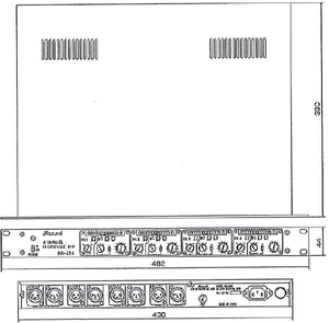 Amplificateur de microphone 4 canaux JRsound HA-404II avec corps en aluminium, connexion XLR, audio stéréo, impédance 8 ohms - Product Image 4