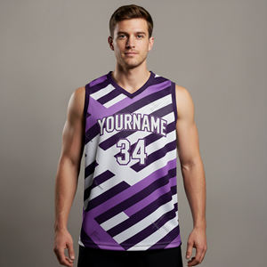 สินค้าใหม่มาแรงปี 2026 เสื้อกีฬาคอวี ระบายอากาศได้ดี น้ำหนักเบา ต้านเชื้อแบคทีเรีย ไซส์ใหญ่พิเศษ ผลิตจากโพลีเอสเตอร์ 100% พร้อมลายพิมพ์แบบซับลิเมชั่นตามสั่ง - Product Image 1