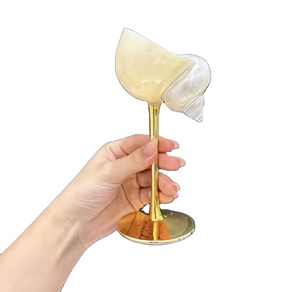 แก้วไวน์เปลือกหอยเวียดนาม แก้วน้ำเปลือกหอยธรรมชาติทำมือ สำหรับไวน์ ค็อกเทล สไตล์มหาสมุทร ตกแต่งโต๊ะ - Product Image 1