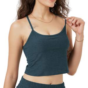 Camiseta de Yoga sin Costuras Ligera para Mujer, Top Corto Deportivo con Espalda Cruzada, Camisola para Gimnasio, Ropa Deportiva, Logotipo Personalizado - Product Image 4