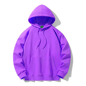 Vente en gros de sweats à capuche personnalisés vierges, épais, à enfiler, blanc uni, coupe oversize pour le streetwear - Product Image 4