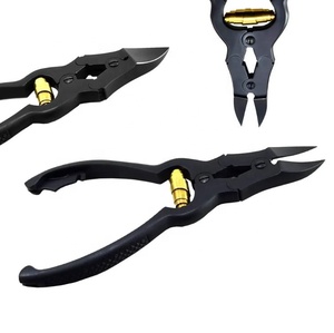 Coupe-ongles à double action en acier inoxydable pour ongles épais et incarnés Coupe-ongles professionnel pour les orteils avec verrouillage arrière - Product Image 1