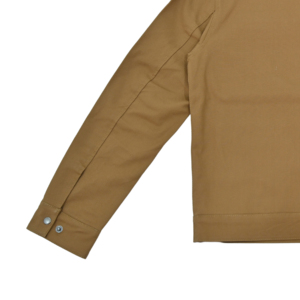 Veste de travail en toile pour homme, col rabattu, fermeture éclair, couleur unie, poches, coupe classique, automne - Product Image 4