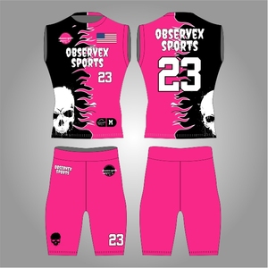 Tenue de football américain 7v7 pour jeunes, fluorescente néon, par sublimation, ensemble de compression sublimé pour football 7 sur 7 - Product Image 1