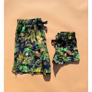 Conjunto de Trajes de Baño Familiares Personalizados con Estampado Floral, Trajes de Baño Tropicales para la Playa - Product Image 3