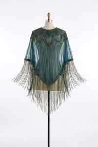 Poncho Perlé Fait Main Fourni Directement par l'Usine pour Fêtes, Mariages et Usage Quotidien Disponible au Prix d'Usine - Product Image 3