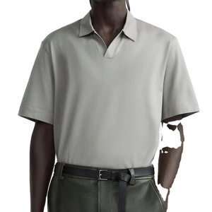 <b>Men's</b> Polo <b>T</b> <b>Shirt</b> Stretch Short Sleeve Casual Collared Top for Summer Outdoor Sports Daily Wear <b>Khaki</b> Comfortable Stylish - Product Image 2