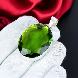 <b>Peridot</b> Pendant 925 Sterling Silver Handmade Green Gemstone <b>Jewelry</b> Pendant for Women Gift - Product Image 4