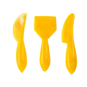Ensemble d'ustensiles à fromage en résine de luxe, écologique et compatible lave-vaisselle, comprenant fourchette de service, couteau à beurre, spatule et coupe-fromage, pour la maison et la cuisine - Vente chaude - Product Image 4