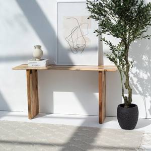 Console Vandana Sierra en bois de mangue avec pieds en bois, design moderne en bois massif - Product Image 3