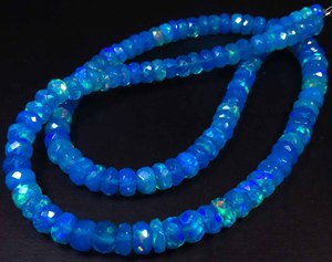 <b>Blue</b> <b>Opal</b> Welo Fire Gemstone Beads 5.5-7mm Natural <b>Blue</b> Welo Ethiopian Full Flash <b>Opal</b> 16" Strand Rondelle Color Play <b>Opal</b> Jewel - Product Image 6