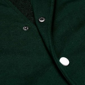 Unisex Custom Design Solid Color Varsity <b>Jacket</b> Quick Dry Waterproof Canvas Winter Stand <b>Fleece</b> Lined Cartoon Streetwear Low MOQ - Product Image 5