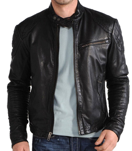best Men's New Design Genuine Leather Jacket for Men Leather Material Full Sleeves Street Wear Professional Leather Jacket - Product Image 3