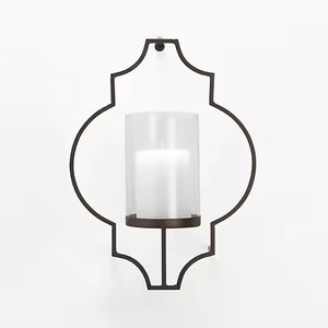 Portavelas de Pared de Hierro Vintage, Soporte de Velas Montado en la Pared, Decoración Rústica para el Hogar, Adorno para Sala de Estar y Dormitorio - Product Image 2