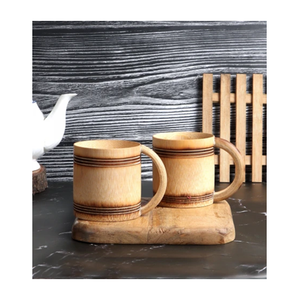Tasse à thé et à café en bois de forme ronde, article de vaisselle et de table luxueux, très vendu - Product Image 1