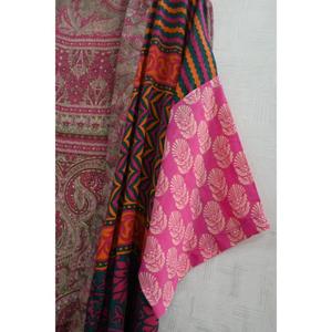 Bata Kimono de Seda Hecha a Mano para Mujer, Camisón Corto Estampado, Bata Nupcial Sexy, Ropa de Dormir de Lujo - Product Image 3