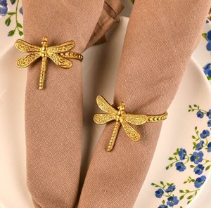 High Quality Brass Napkin Rings For Wedding Restaurant Hotel Luxe Metal Napkin Holder For Decorative Wedding Tabletop Accessory - Product Image 3