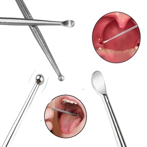High Precision Tonsil Stone <b>Removal</b> <b>Tool</b> 17cm & 12cm Stainless Steel Manual <b>Tools</b> for Operation CE Certified Class I - Product Image 5