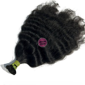 Arrow Exim 100% Cuticle Aligned Keratin K-Tip 12A Grade Indian Hair Young Donor Natural Curly Remy Virgin Hair Extension - Product Image 3