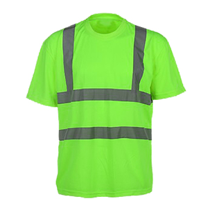 High Visibility Reflective Safety <b>Work</b> Shirt ANSI ISEA Certified <b>Waterproof</b> Breathable Polyester Construction Uniform Wholesale - Product Image 2