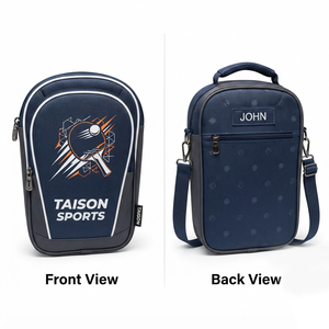 Sac de tennis de table TAISON SPORTS Premium 600D PU 420GSM, sac de transport sportif 30-40L, panneau bleu marine, logo brodé personnalisé - Product Image 1
