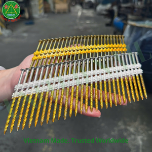 21 Degree <b>Plastic</b> <b>Strip</b> Framing Nails 3'' x 0.131 4000pcs with Smooth Shank Yellow Coating | Clavos en tira plástica - Product Image 3