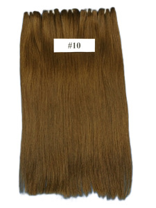 Extensiones de Cabello Caha 100% Remy, Doble Trama, Color # 10 mechones de cabello humano virgen vietnamita cosidos a máquina, 100g - Product Image 1