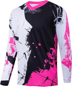 Jersey de Motocross Personalizado para Hombre y Mujer, Secado Rápido, Transpirable, Ligero, Equipo de Protección para Carreras Todoterreno, OEM Privado - Product Image 1