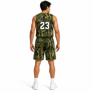 Ensemble de maillots de basket-ball personnalisés OEM avec nom d'équipe, logo et numéro personnalisés, tissu en maille respirant à séchage rapide, kit sportif - Product Image 3
