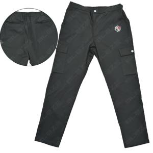 Pantalones Cargo para Hombre, Uniforme Médico, Ropa de Trabajo, Pantalones con Cintura Elástica, Tela Elástica, Pantalones Negros Utilitarios con Bolsillos - Product Image 1
