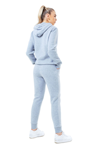Conjunto Deportivo Elegante para Mujer, Traje de Dos Piezas, Fabricante de Conjuntos Deportivos con Bolsillos Personalizados, Ropa Deportiva Femenina, Sudadera Gris - Product Image 6
