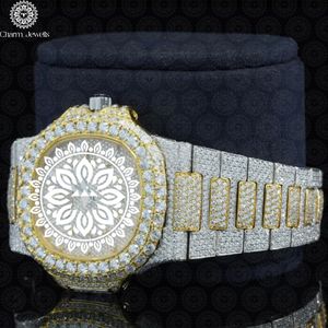 Montre de luxe Charm Jewells en acier inoxydable, cadran analogique 42 mm, verre de haute qualité, mouvement mécanique unisexe, boîtier carré, 10 - Product Image 3
