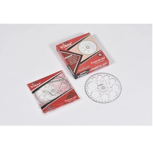 Juego de Transportador y Regla de Medición para Uso Escolar, Universitario y de Oficina, para Medir Ángulos con Precisión, Proveedor Indio - Product Image 1