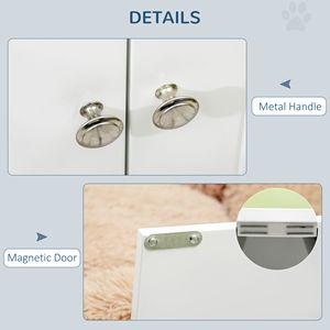 Grande Ciotola Bianca da 44L per Alimenti per Animali Domestici con Supporto Rialzato Facile da Pulire - Product Image 6