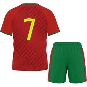 Ensemble uniforme de football pour enfants, maillot de football respirant à séchage rapide, kit d'entraînement d'équipe personnalisé pour petits enfants, vêtements de sport pour garçons - Product Image 2