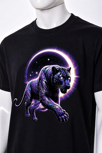 Camiseta Casual de Manga Corta con Cuello Redondo para Hombre, Negra, 100% Algodón, Tejido de Punto, Talla Grande, Transpirable, Ecológica, de Secado Rápido - Product Image 4