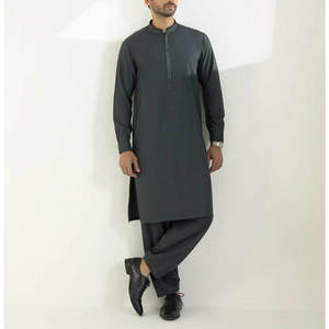 Conjunto de Kurta y Shalwar Kameez Tradicional para Hombre, Mezcla de Lino Premium 2026, Ropa Étnica Masculina de Alta Gama para Venta al Por Mayor - Product Image 4